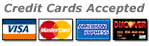 Visa, Mastercard, Discover, Amex